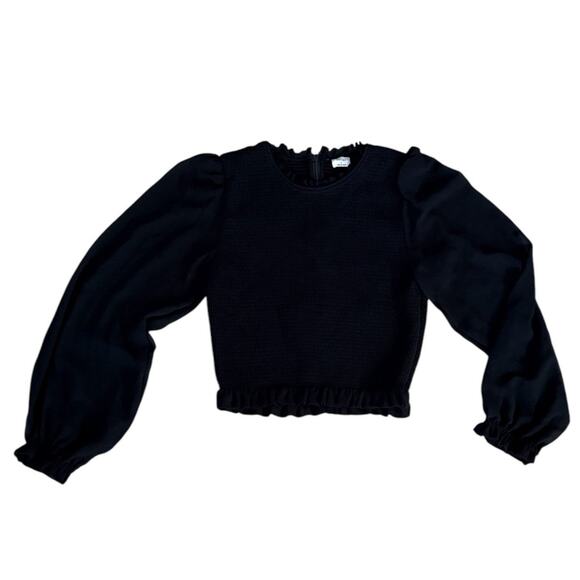 Wilfred Aritizia Black Long Sleeve Blouse Size Small - Picture 3 of 8